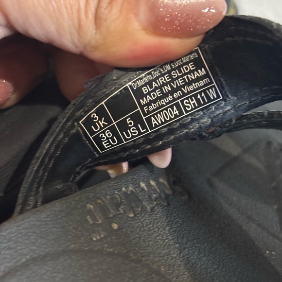 Dr. Martens Black Sandals with Silver Buckles - Picture 7 of 7